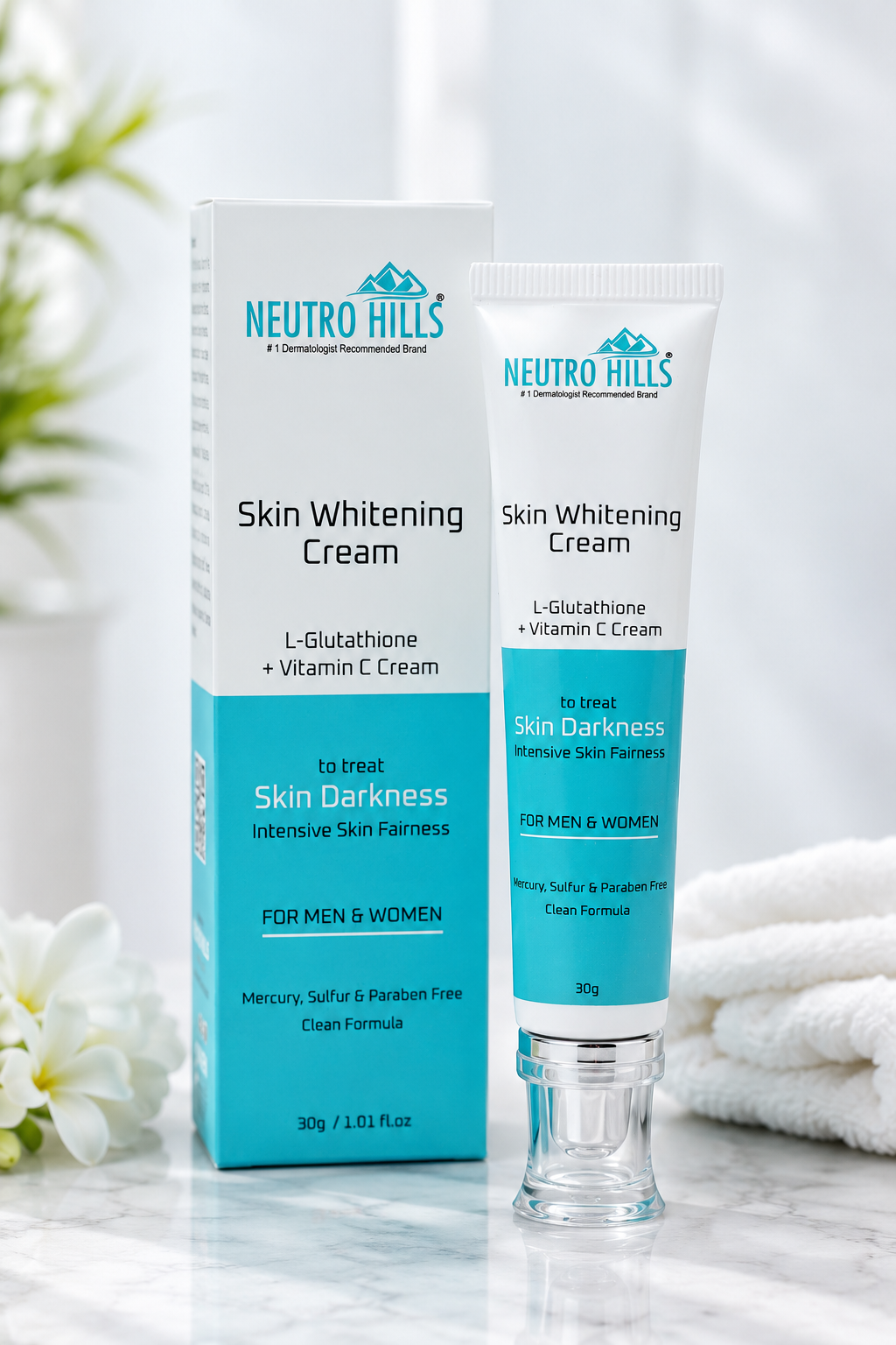 Neutro Hills Advanced Skin Whitening Cream (30g) L-Glutathione & Vit Neutro Hills Health care Neutro Hills Advanced Skin Whitening Cream (30g) L-Glutathione & Vit Neutro Hills Health care