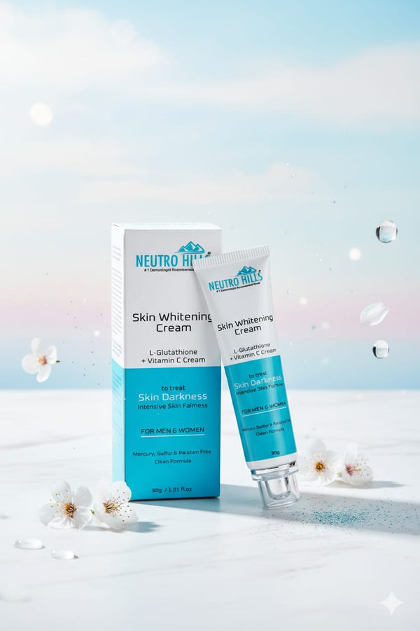 Advanced Skin Whitening Cream with L-Glutathione & Vitamin C – Brightening, Anti-Aging & Dark Spot Corrector for Radiant, Even-Toned Skin